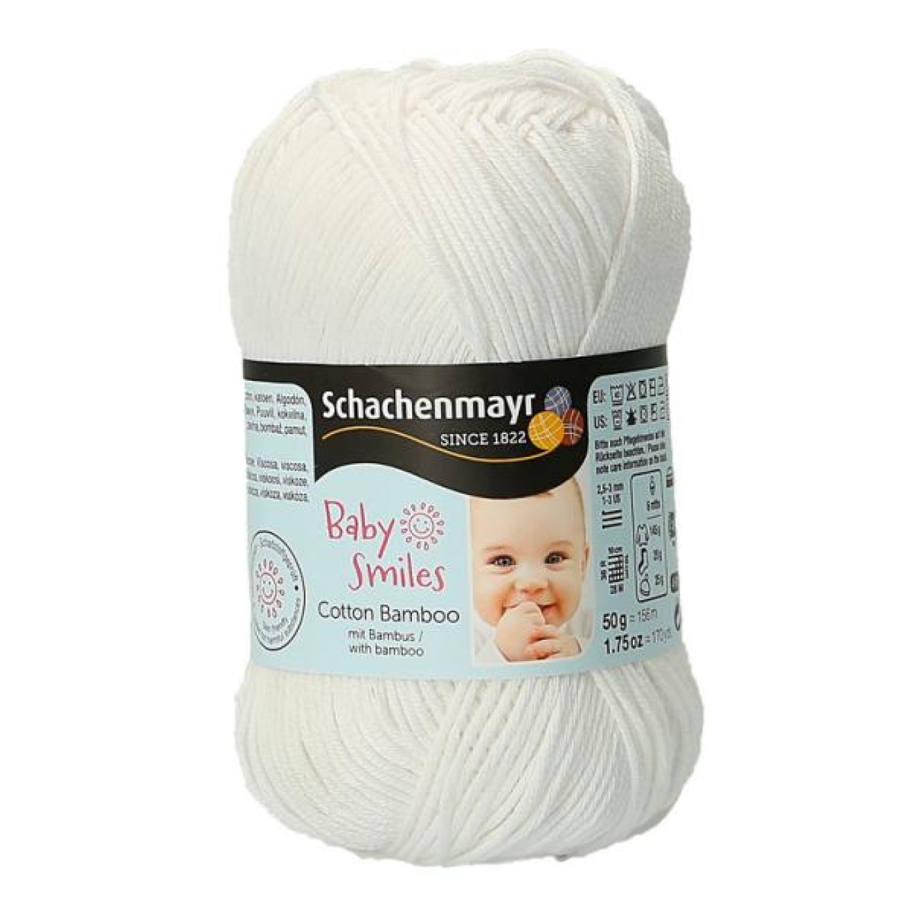 Schachenmayr Baby Smiles Cotton Bamboo Farbe 01001 white