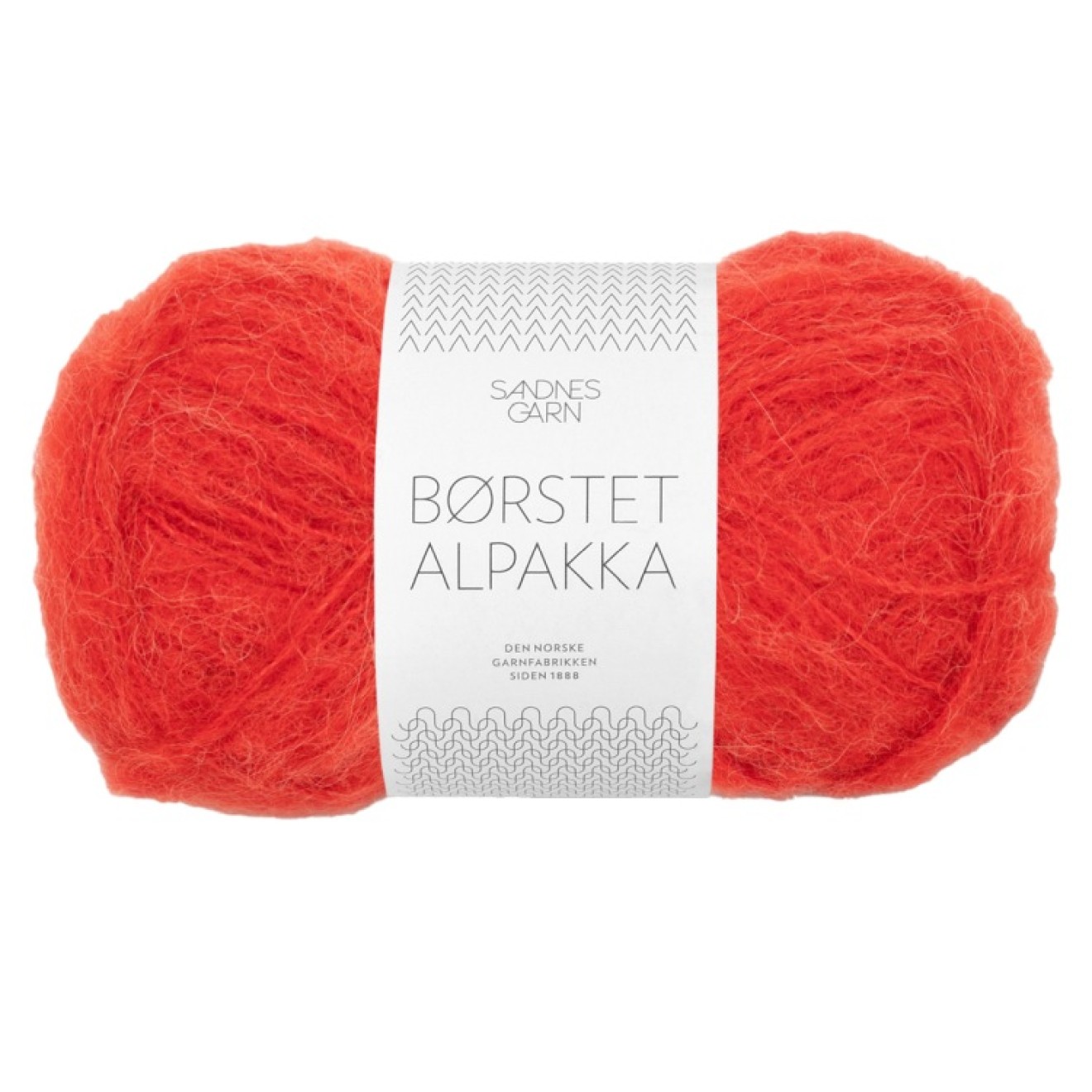 Sandnes Garn Borstet Alpakka colour 4018 scarlet red