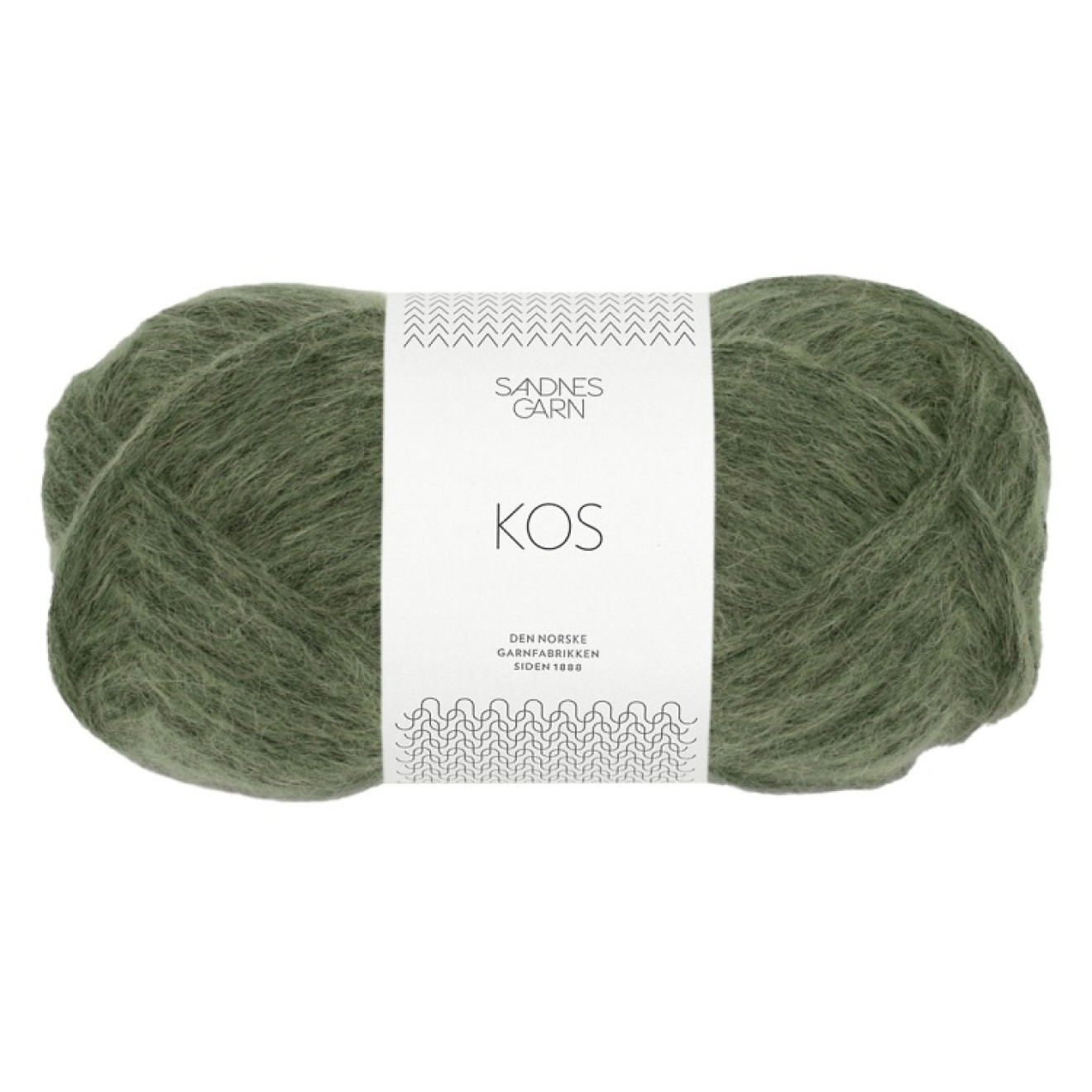 Sandnes Garn Kos colour 9072 deep olive green