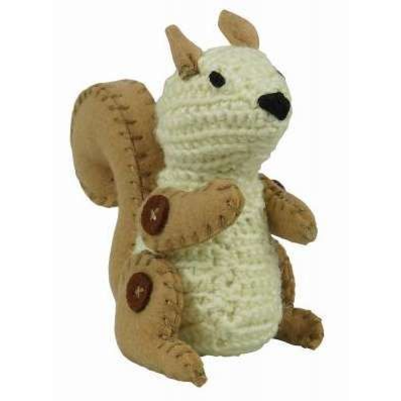 Kleiber Häkeltier Bastelset 7x12 cm / beige hellbraun