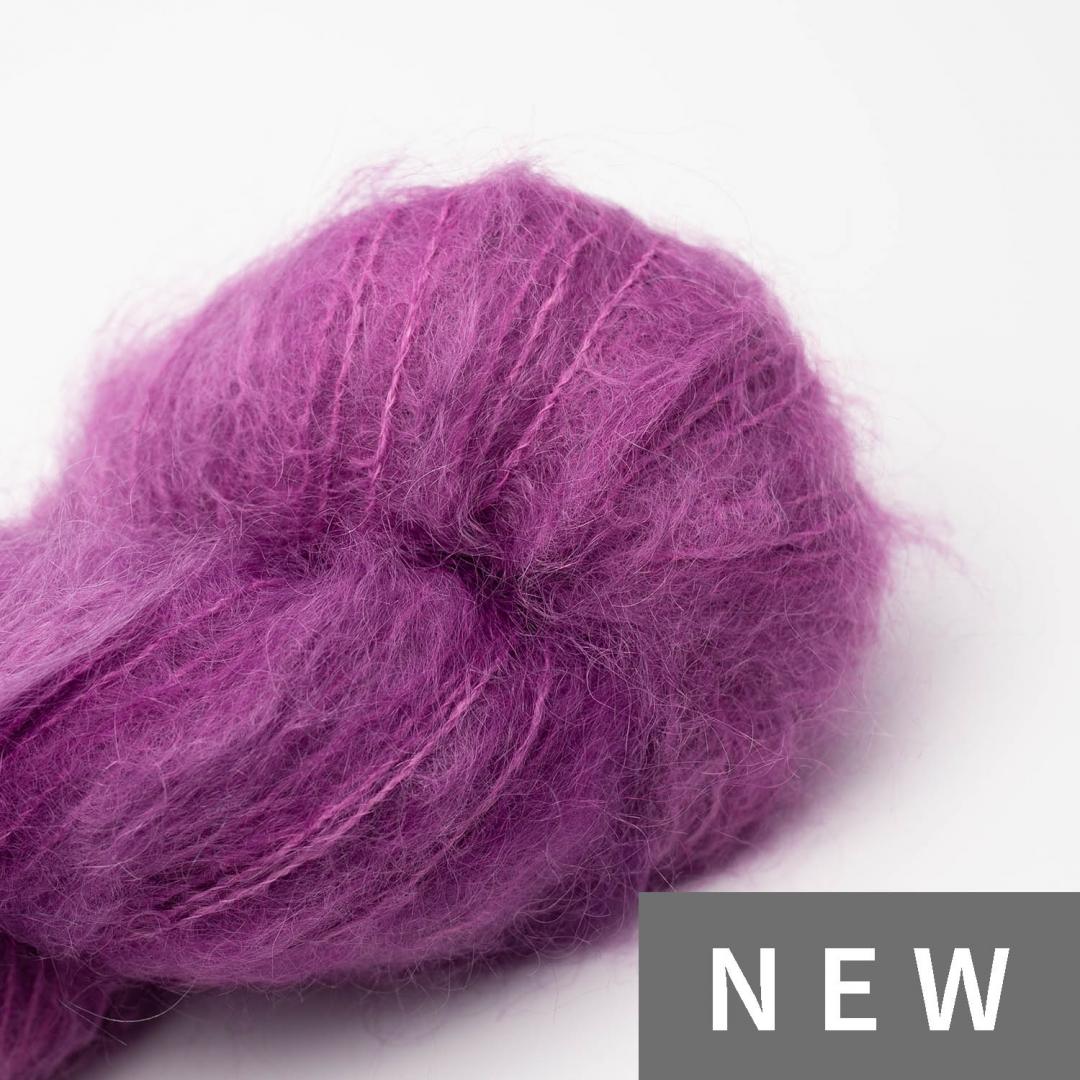 Cowgirl Blues Fluffy Mohair solids handgefärbt yarn