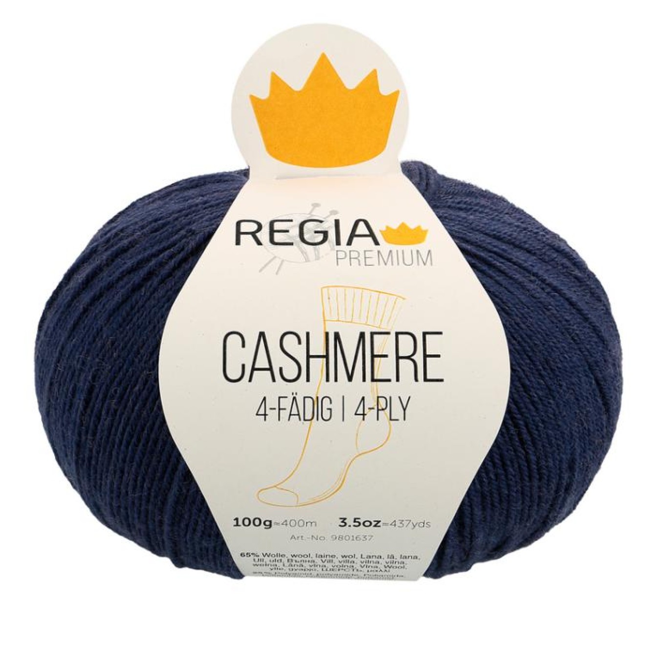 Regia 4-ply PREMIUM Cashmere Farbe 00058 evening blue