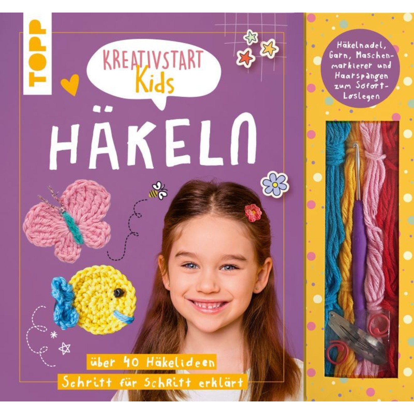 frechverlag Kreativstart Kids Häkeln. Anleitungsbuch und Material