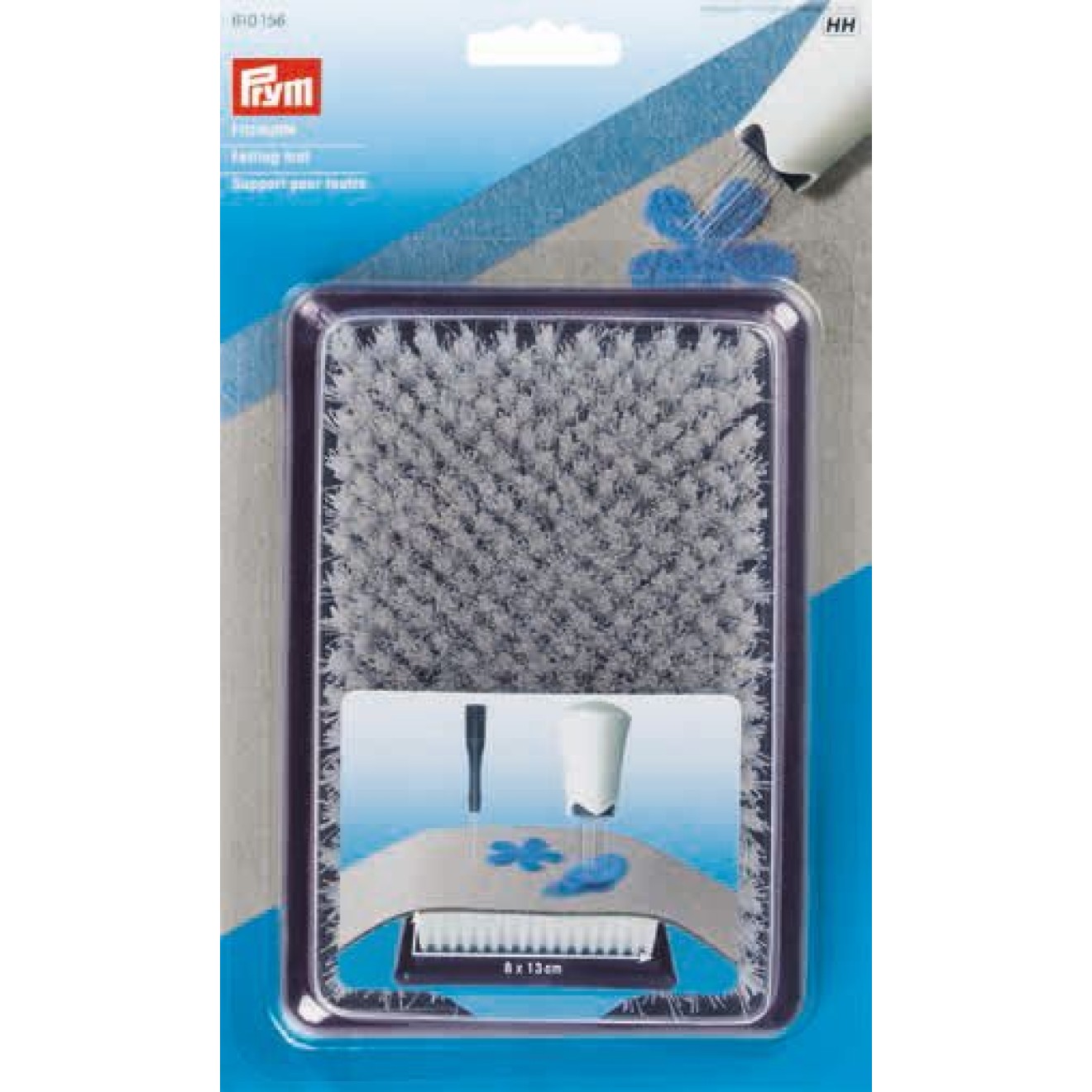 Prym Filzmatte 8x13 cm / pflaumenblau/weiß