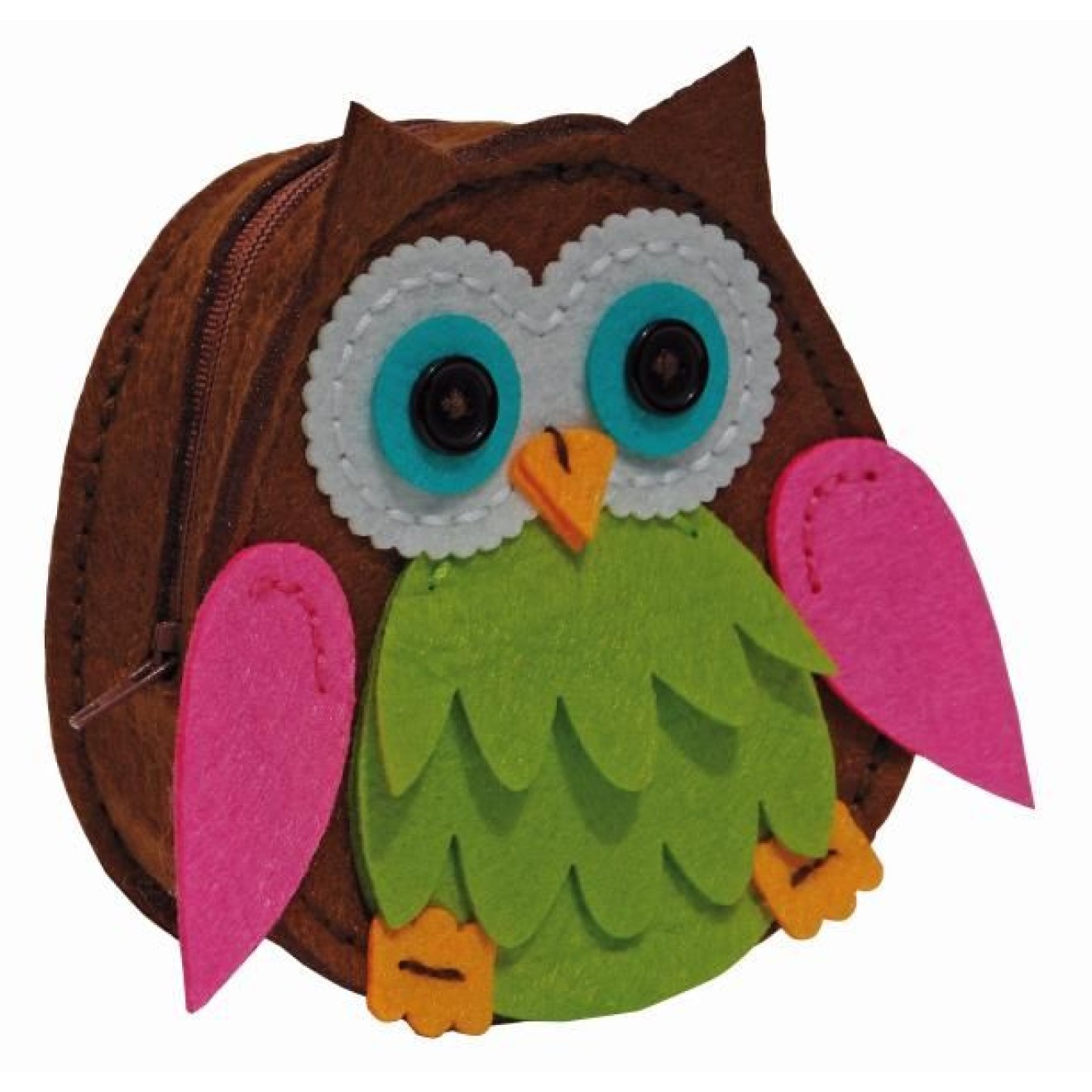 Kleiber Filz-Accessoirestäschchen ca. 10x11x4,5 cm / grün