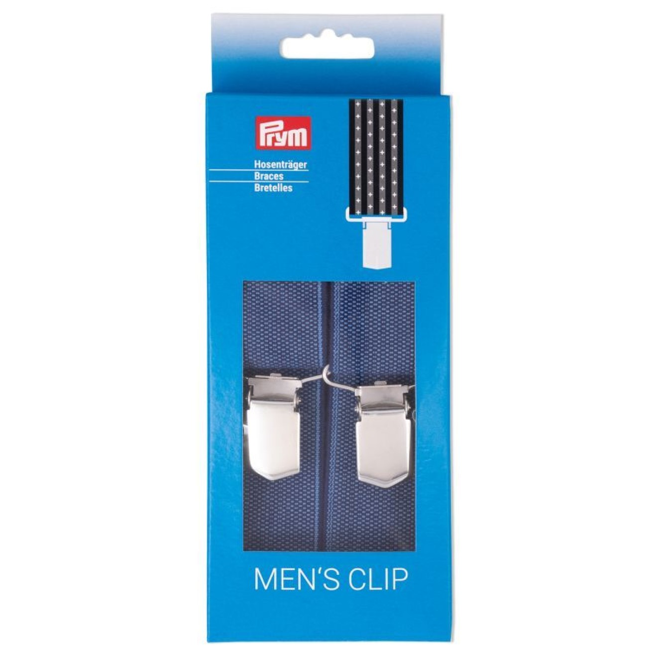 Prym suspenders 35 mm / 120 cm / Jeans blau