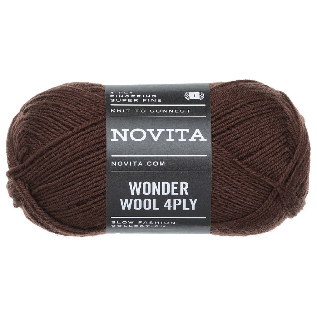 Novita Wonder Wool 4-ply Farbe 635 cola