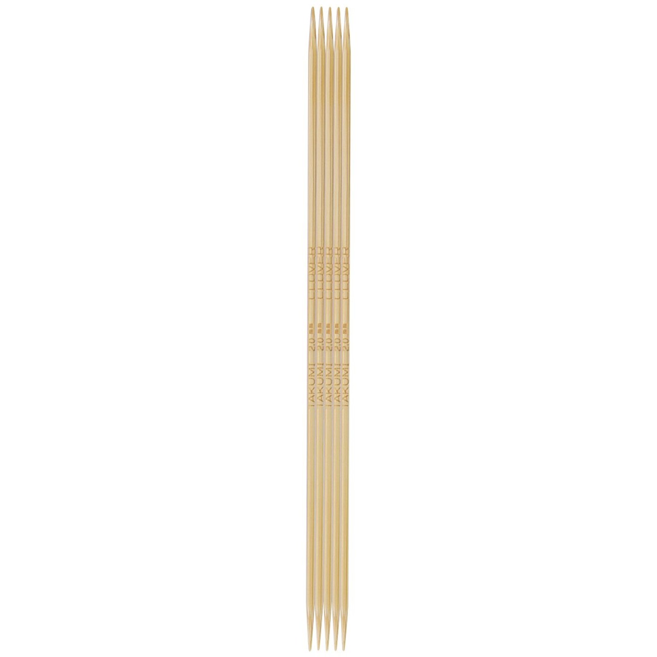 Clover double point needles Takumi® 2,00 mm / 12,5 cm