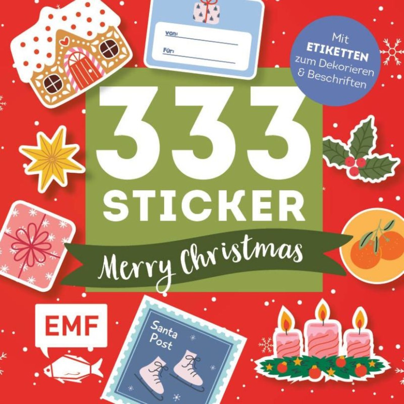 EMF 333 Sticker – Merry Christmas: Geschenk-Etiketten und Aufkleber