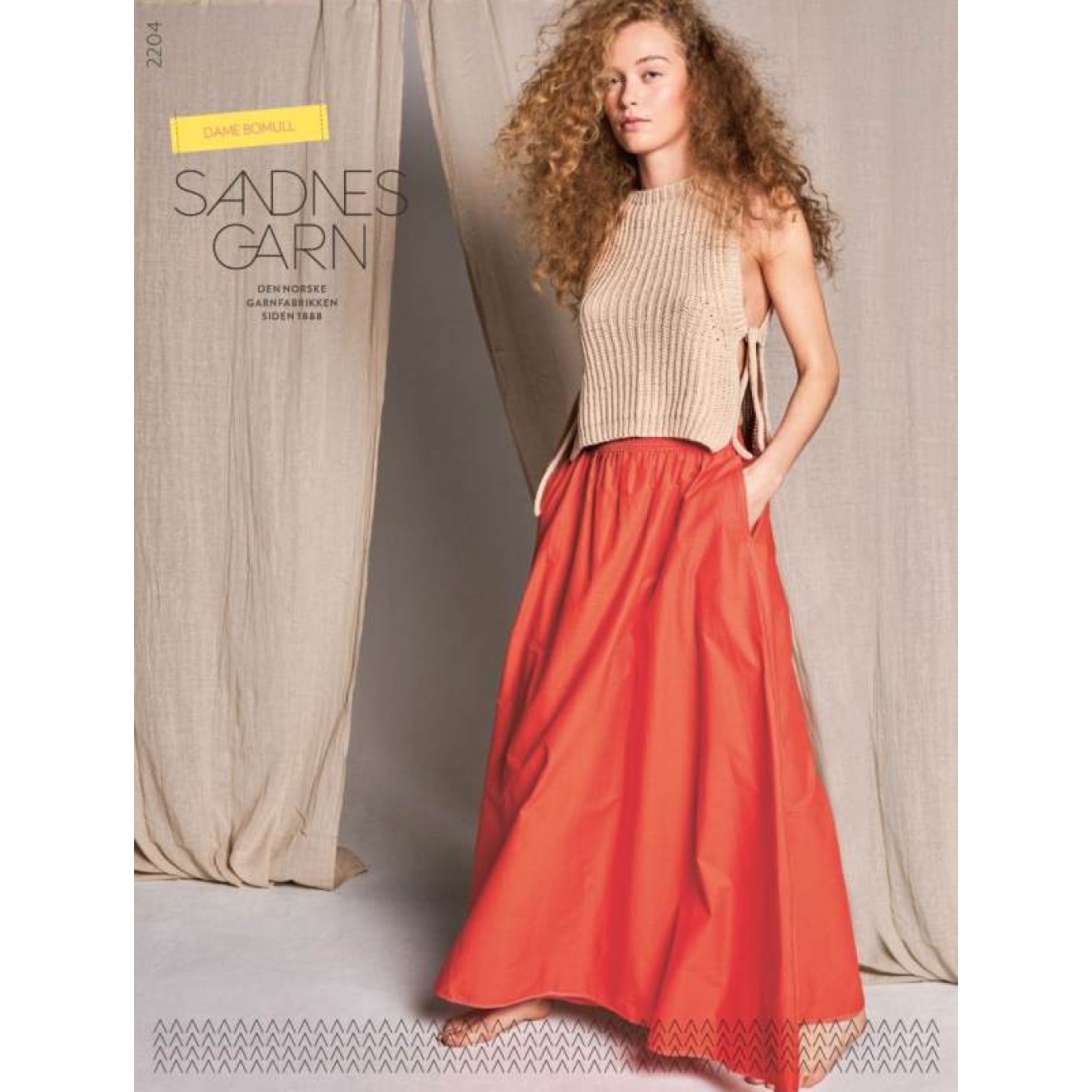 Sandnes Garn pattern booklet 2204 colour 01992 natural