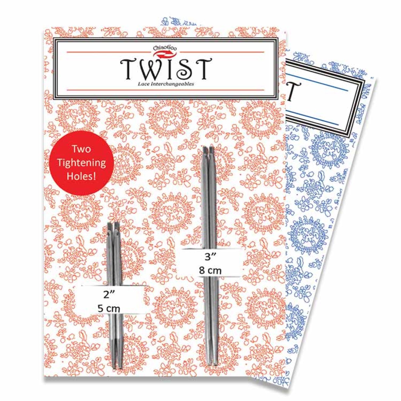 ChiaoGoo TWIST Short Combo Interchangeable Needle Tips 2,00 mm / 5 + 8 cm