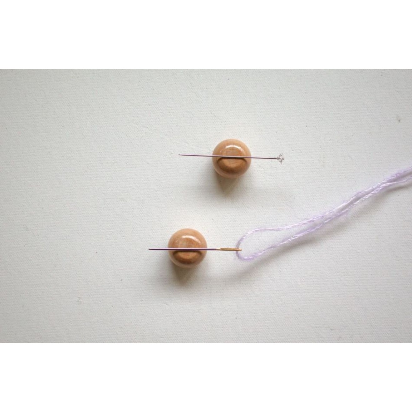 Seeknit Magnetischer Nadelbehälter Holzkugel