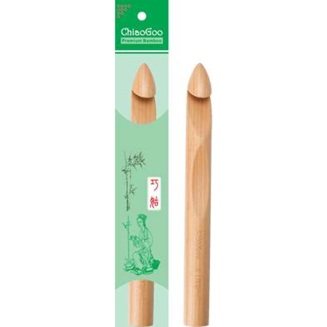 ChiaoGoo crochet hook Wood Patina 22,00 mm / 23 cm