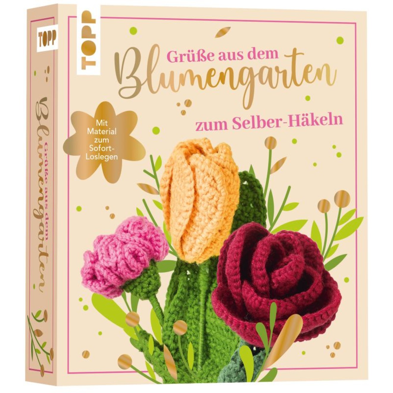frechverlag Grüße aus dem Blumengarten - zum selber Häkeln