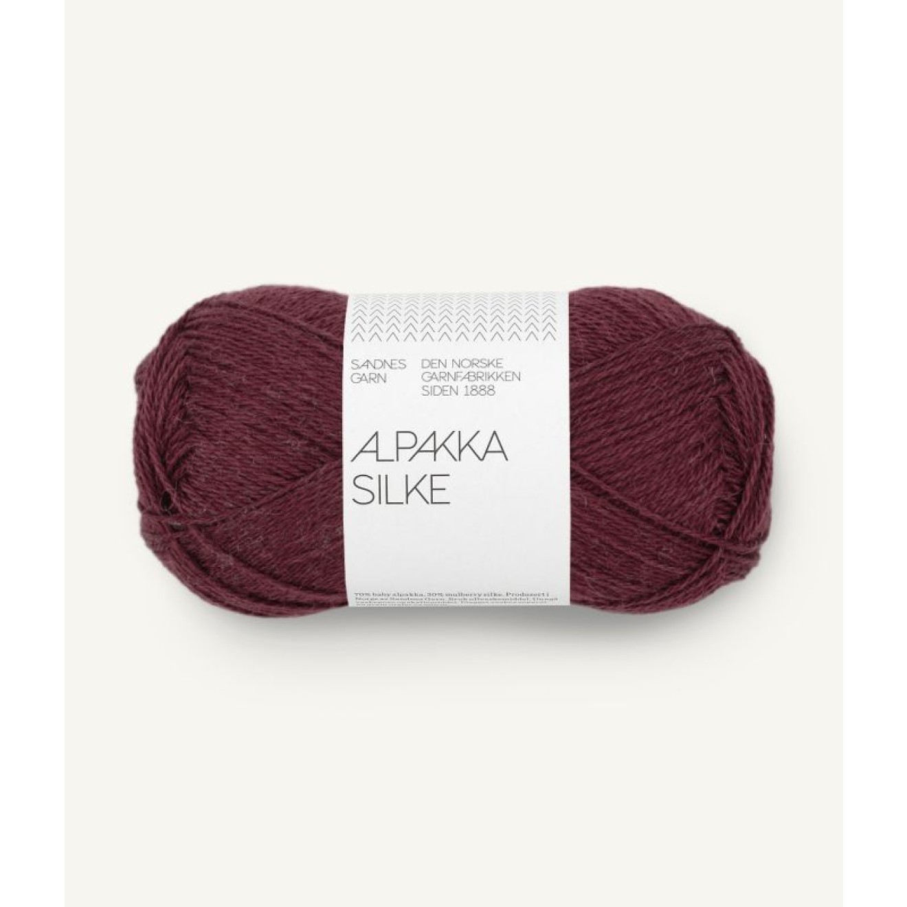 Sandnes Garn Alpakka Silke colour 4372 deep burgundy