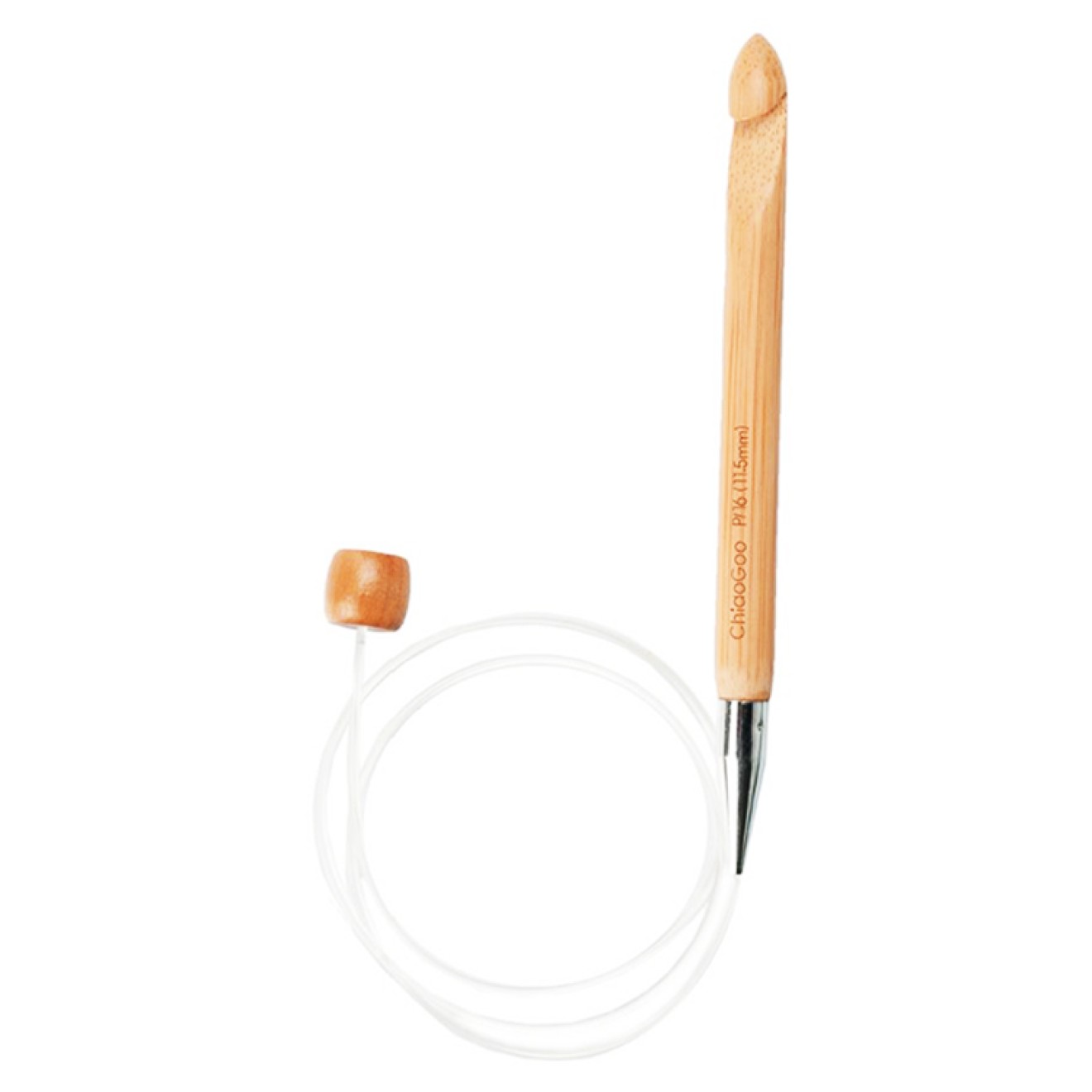 ChiaoGoo Bamboo WOOD tunisian flexibel crochet hook