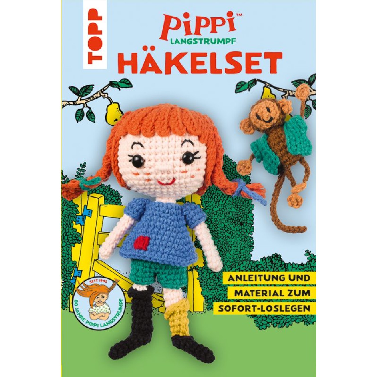 frechverlag Pippi Langstrumpf Häkeln set