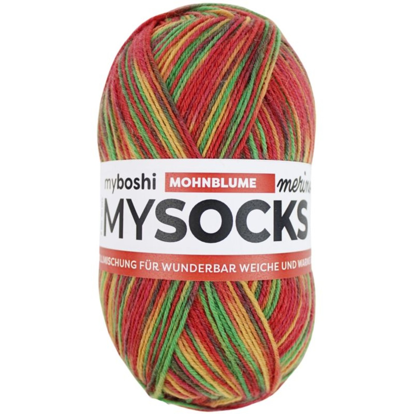 myboshi mysocks Merino Farbe col. Mohnblume