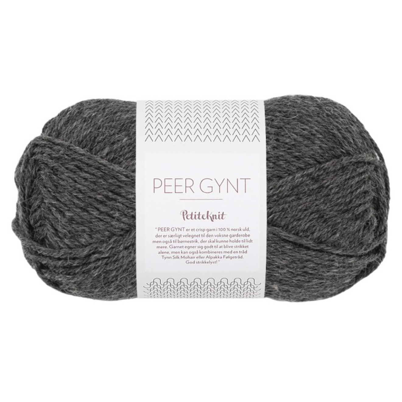 Sandnes Garn Peer Gynt by PetiteKnit colour 1065 charcoal melange