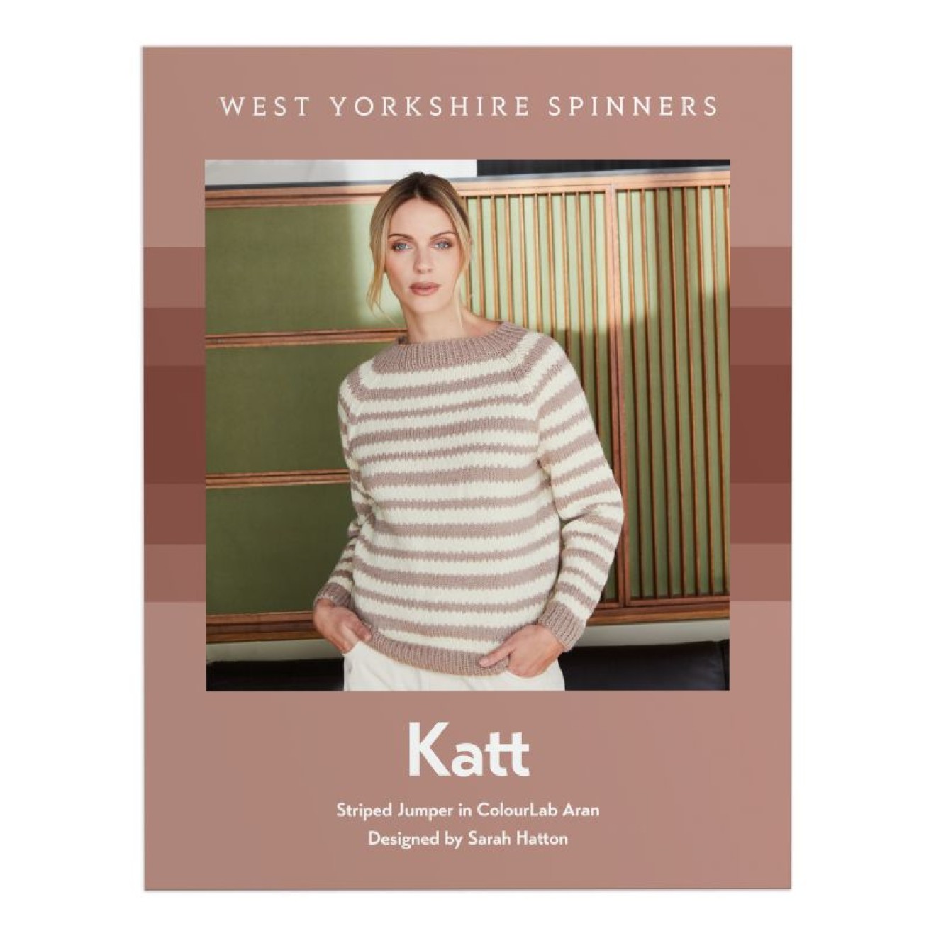 West Yorkshire Spinners Einzelanleitung ColourLab Aran - Katt Striped Jumper - Englisch
