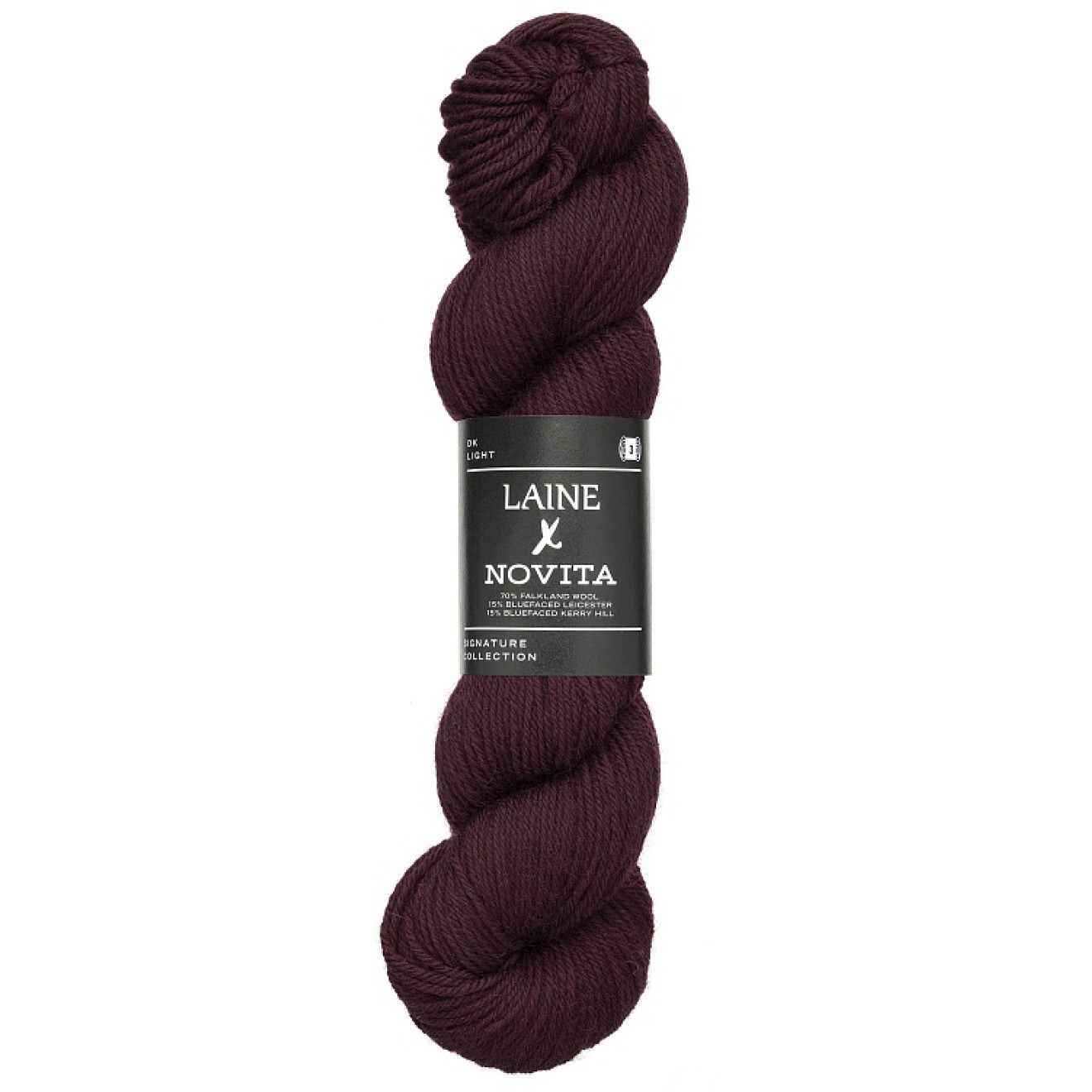 Novita Laine 4-ply Farbe 7821 deep burgundy