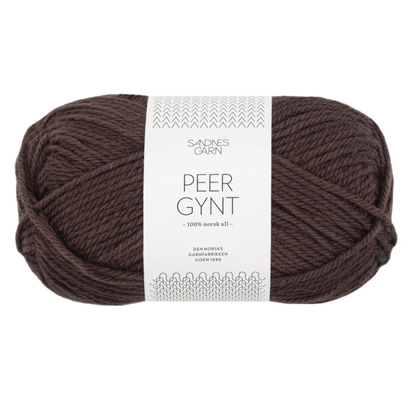 Sandnes Garn Peer Gynt colour 3082 dark brown