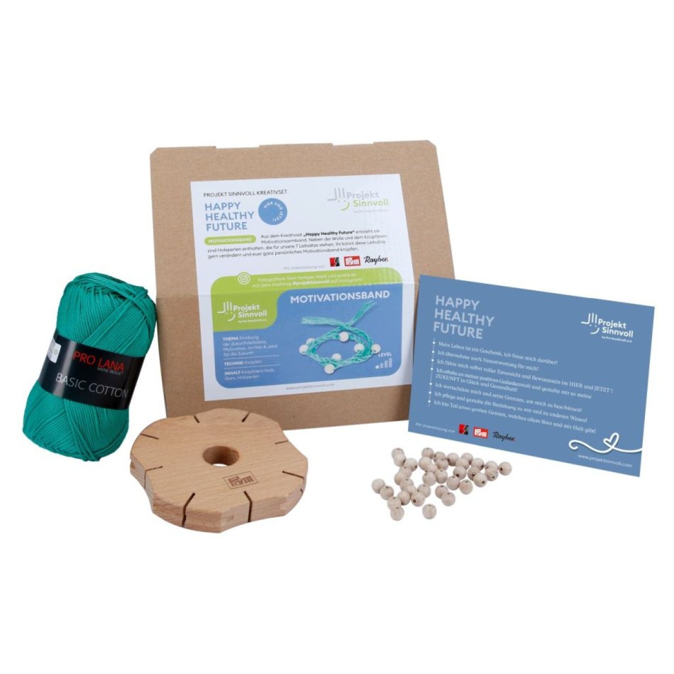 pro handcraft Hier & Jetzt Happy Healthy Future Motivationsband