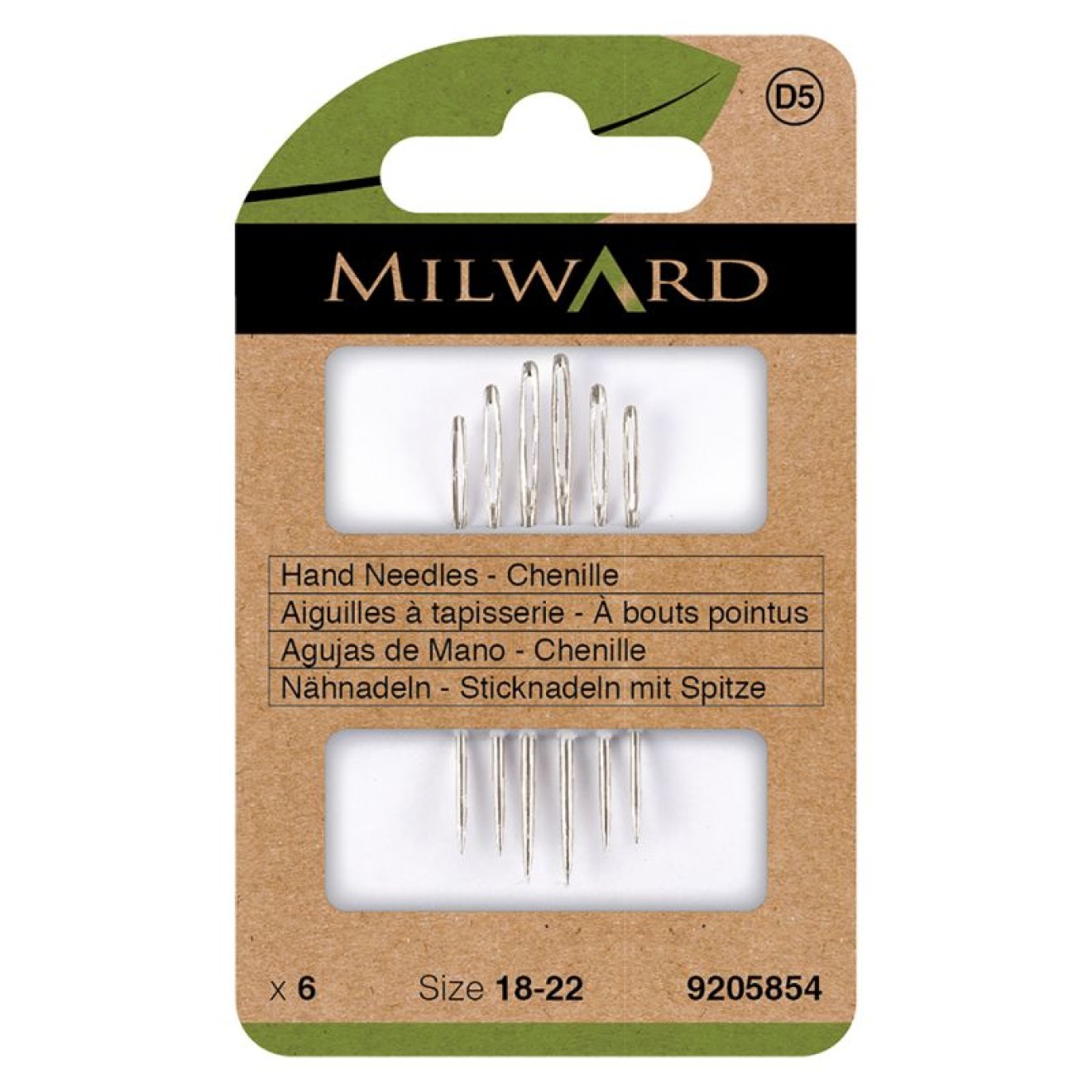 Milward Green Sticknadeln colour with Spitze -22 ück