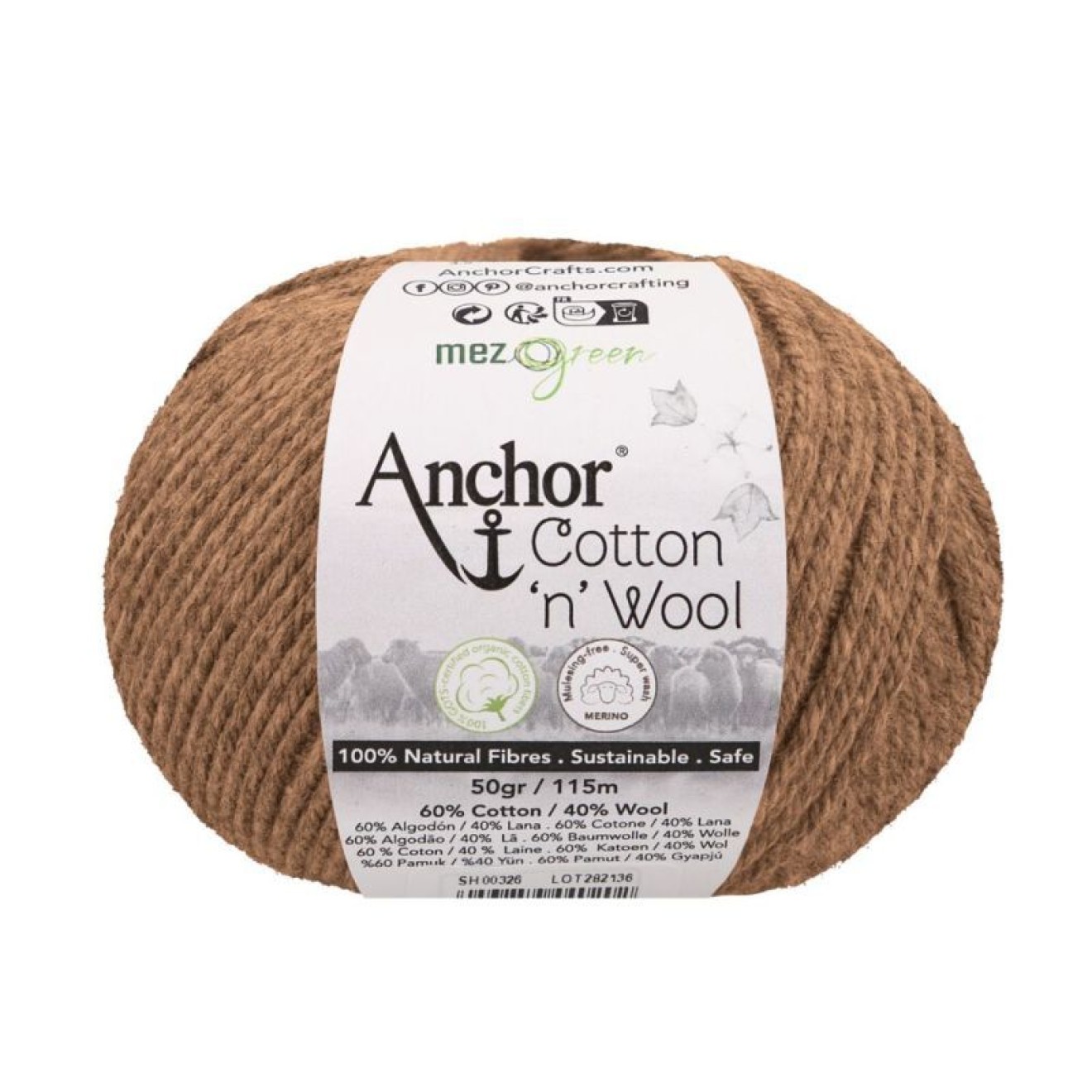 Mez Anchor Cotton Wool Farbe 00357 tigers eye