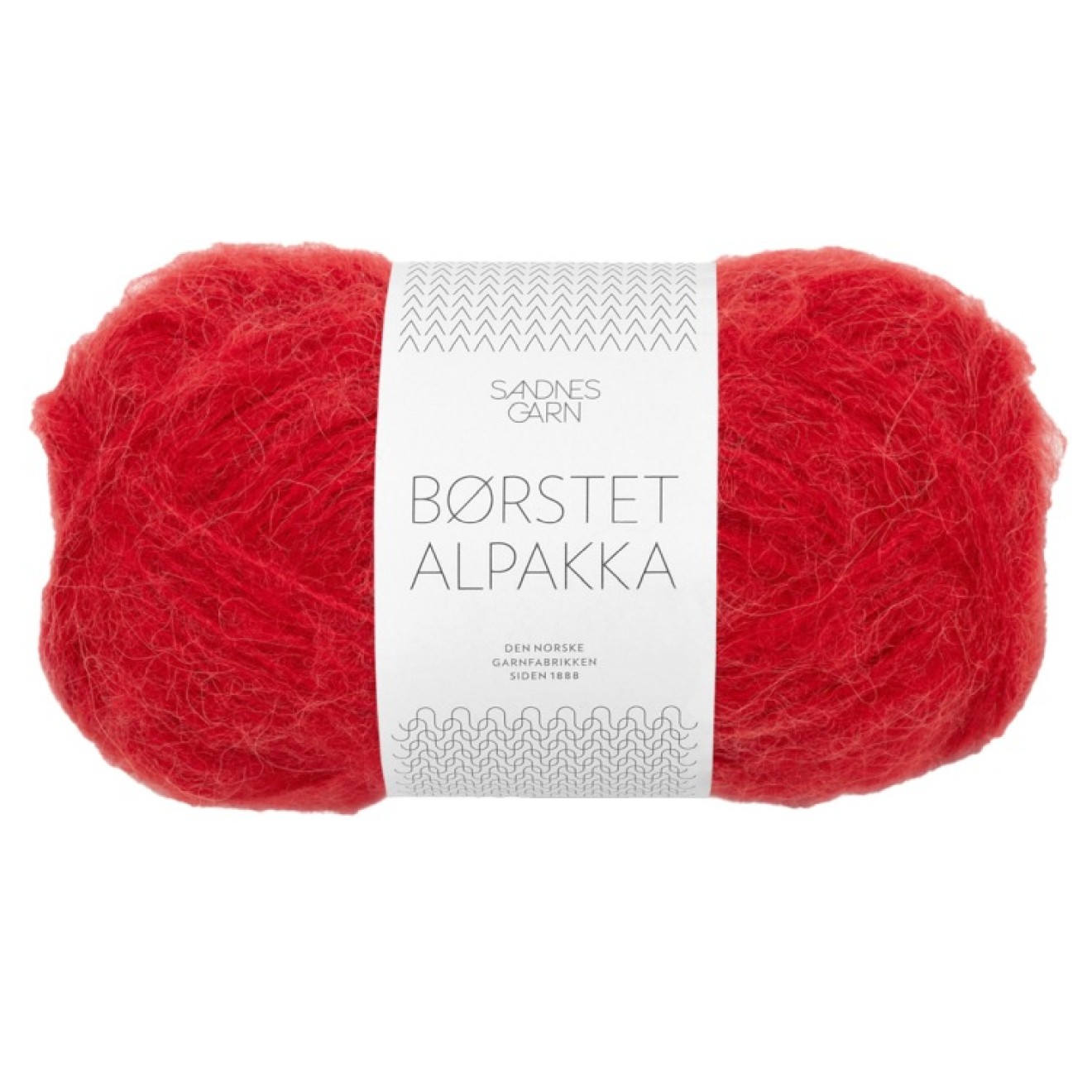 Sandnes Garn Borstet Alpakka colour 4227 equestrian red