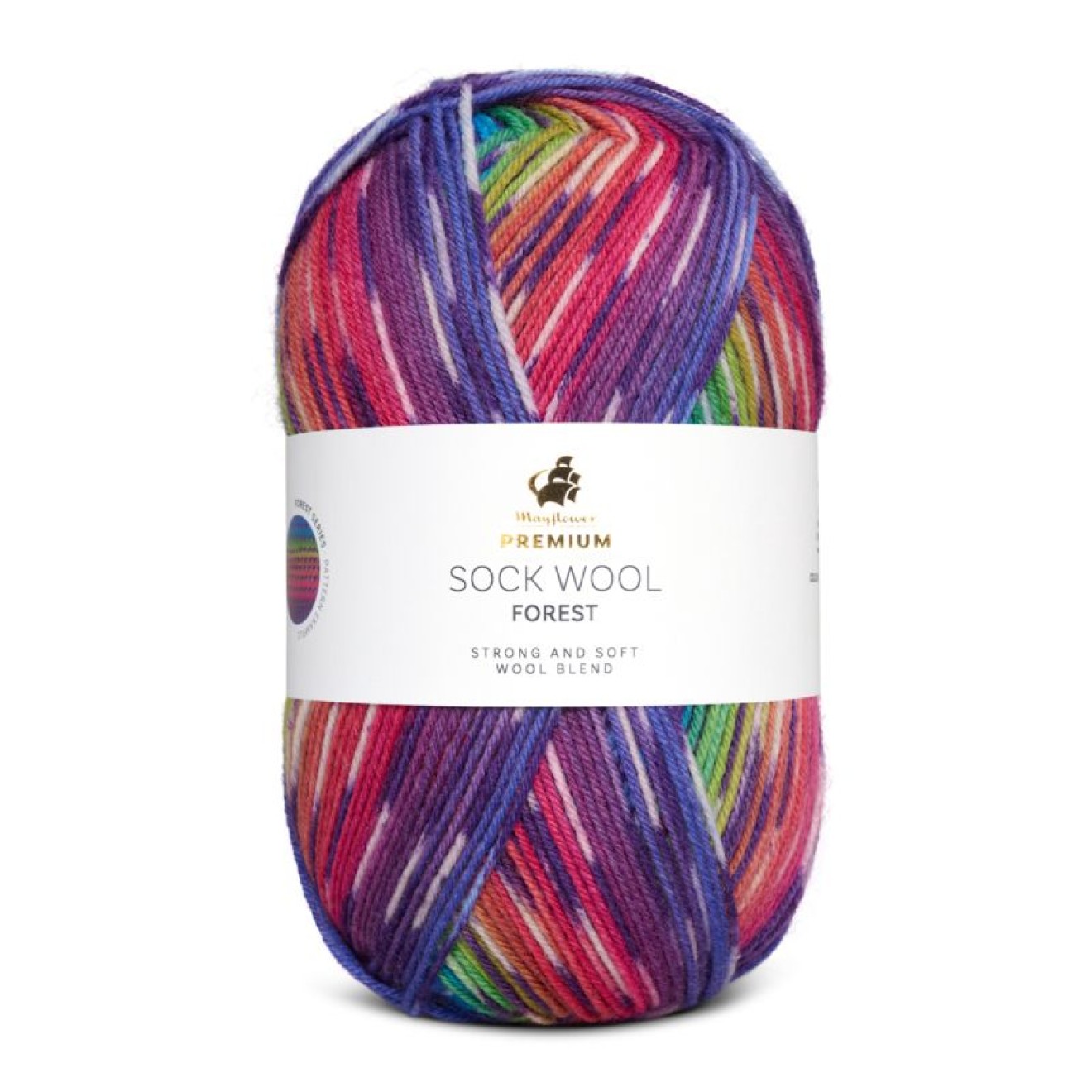 Mayflower Premium Sock Wool Forest colour 001 tropische anden