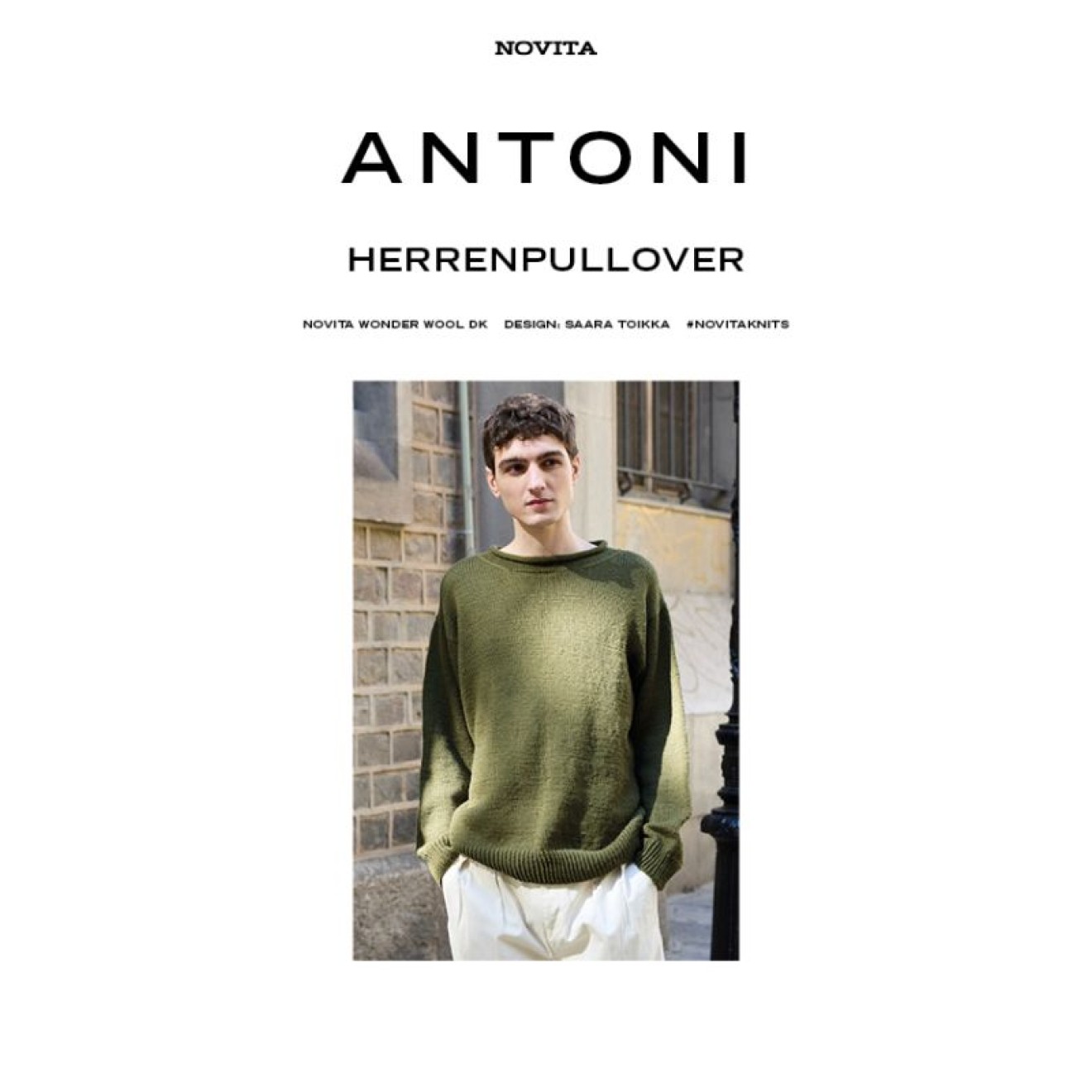 Novita single pattern single pattern Antoni men's sweater - German 1 piece