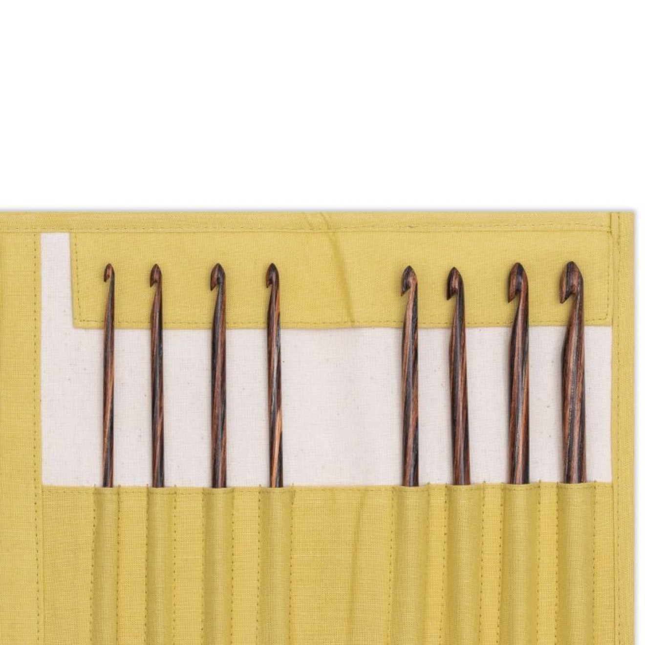 Prym Natural senf 3.5-8 Tunisian crochet hook set