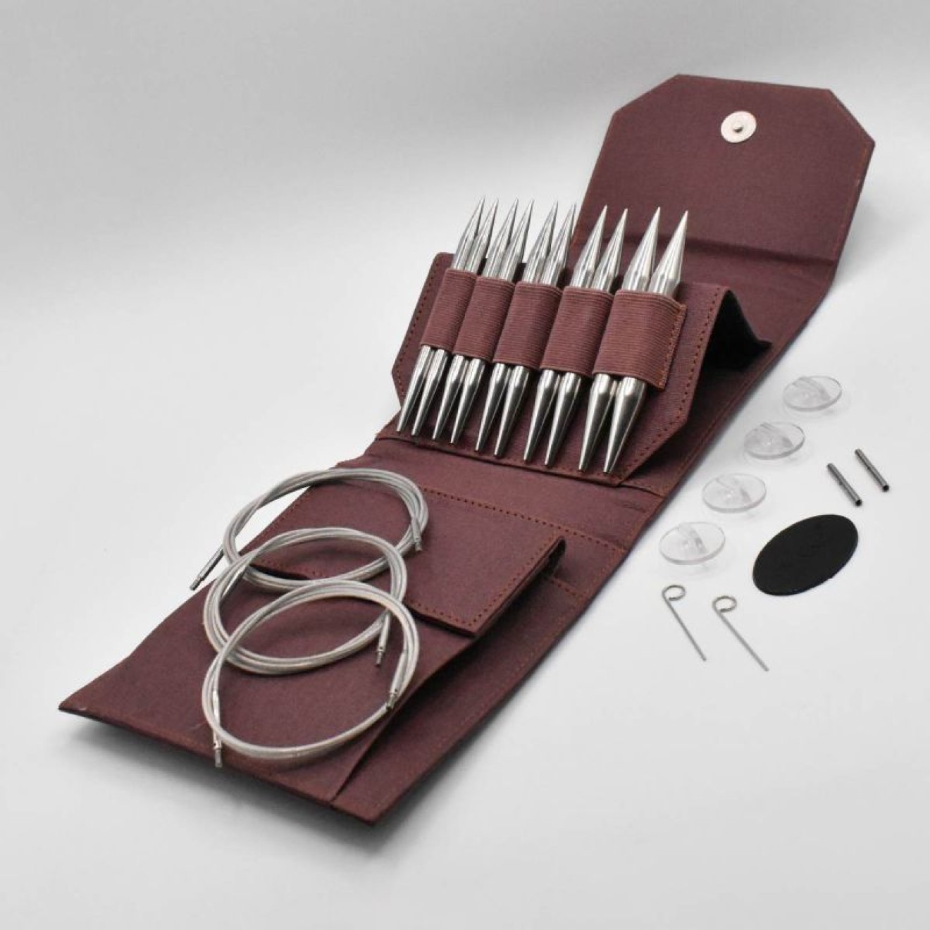 LYKKE needle set interchangeable needle tips Flight 7,00-12,00 mm 13 cm Maroon 7,00-12,00 mm / 13 cm