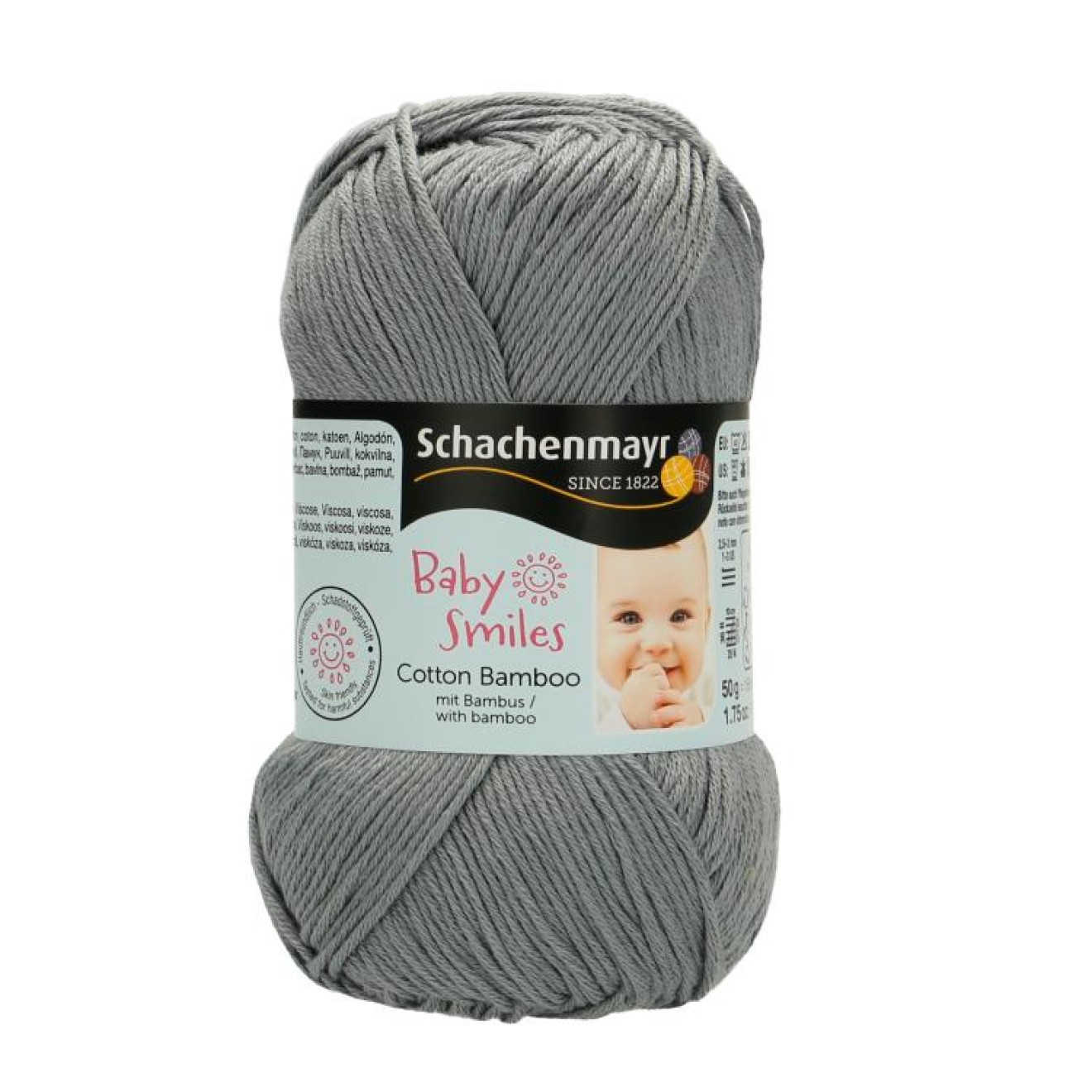 Schachenmayr Baby Smiles Cotton Bamboo Farbe 1098 anthrazit