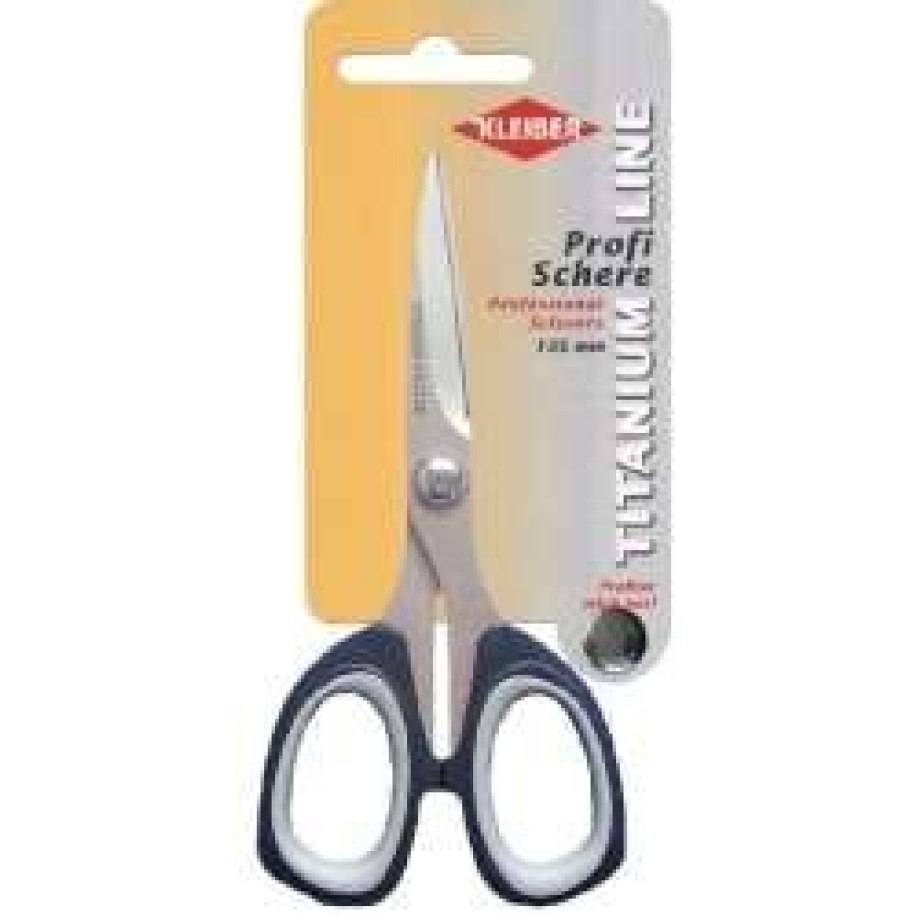 Kleiber Titanium Profi Schere ca. 135 mm / grau/schwarz