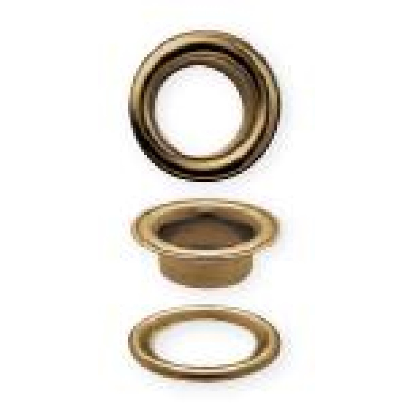 Prym eyelets and washers 11,0 mm / altmessing