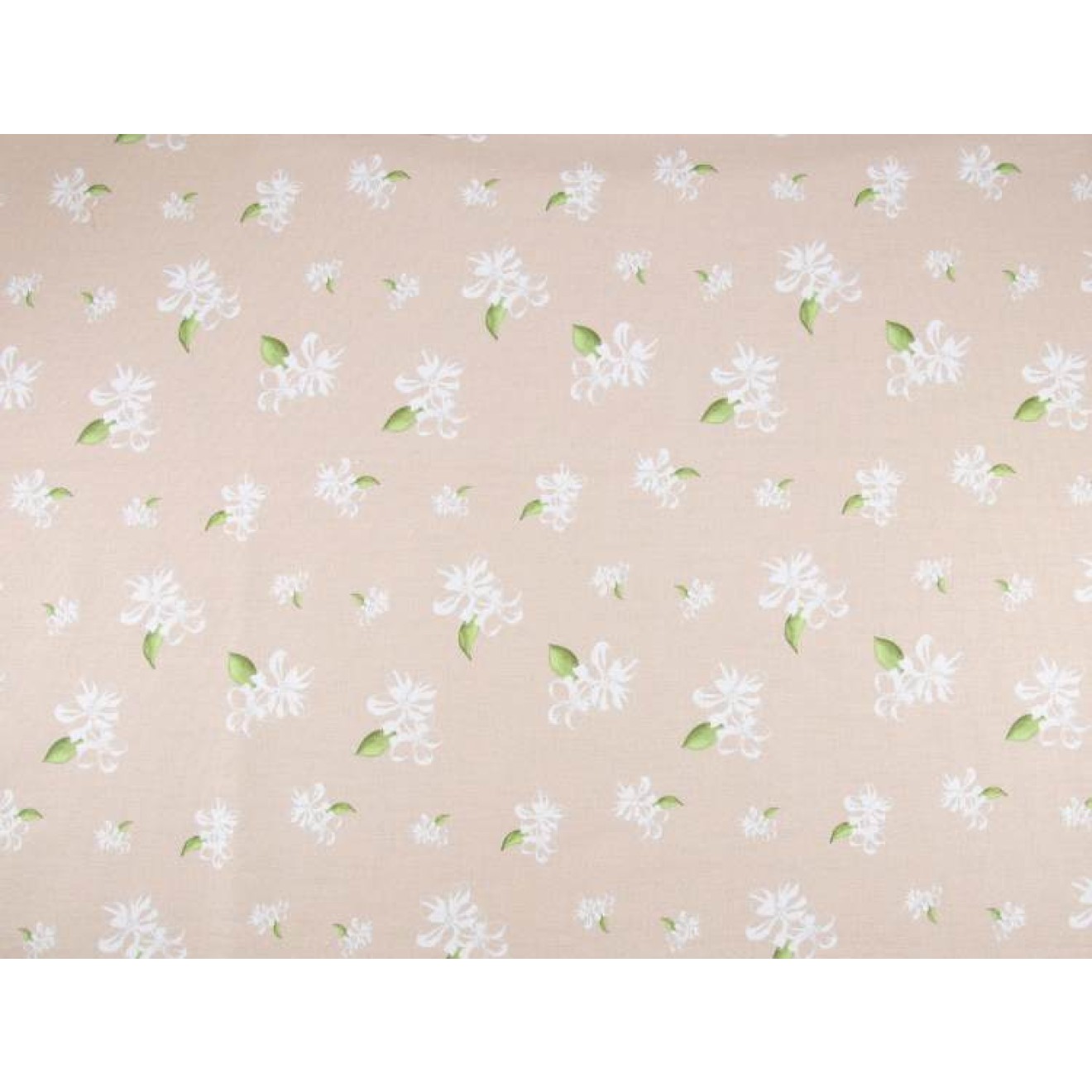 House of Inés Poplin Cherry Blossoms Digital colour Milk-Coffee