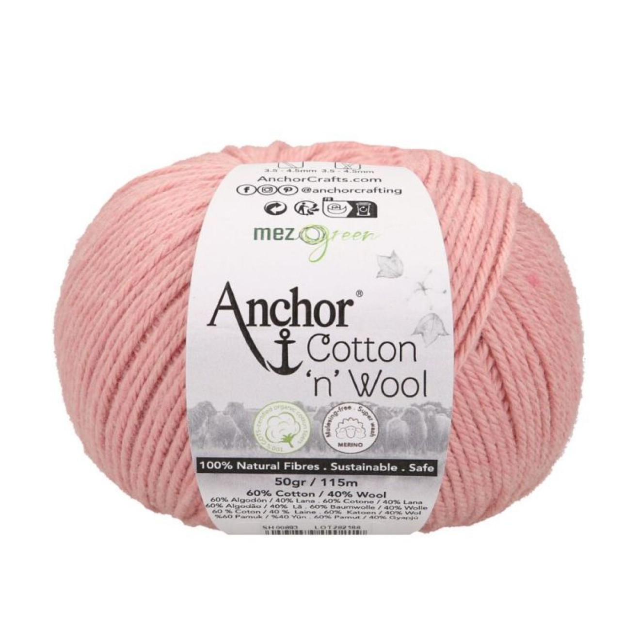 Mez Anchor Cotton Wool Farbe 00893 rose quartz
