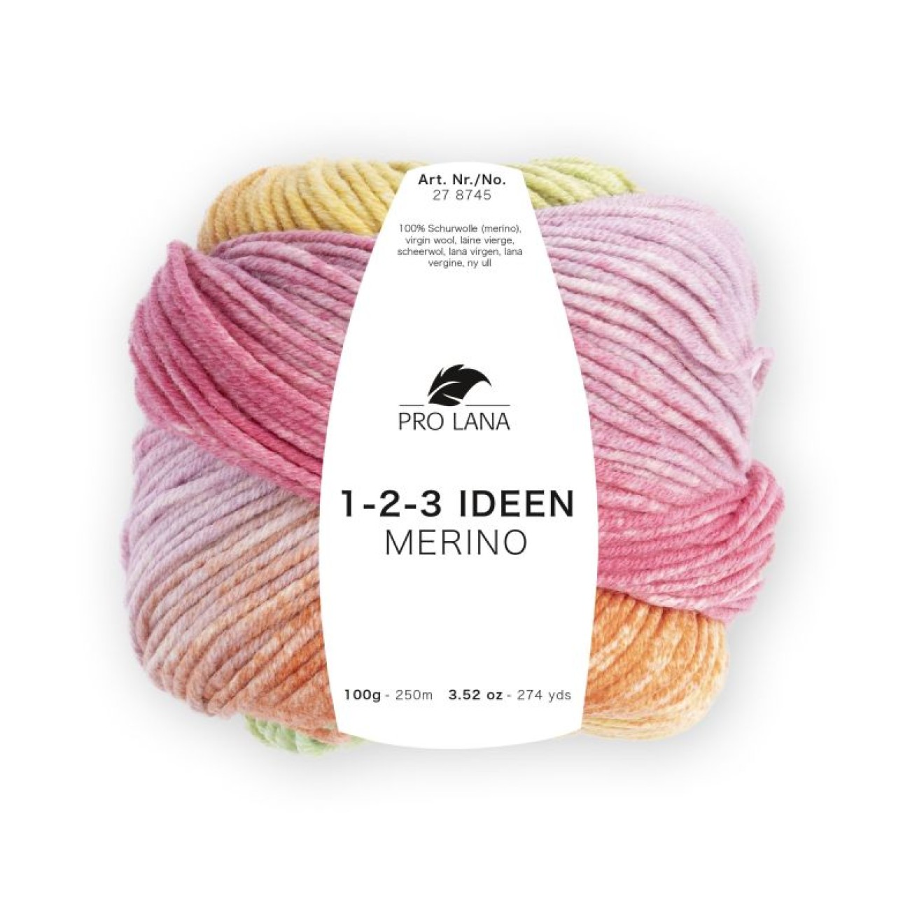 Pro Lana 1-2-3 Ideen Merino colour 01 yellow/green/orange