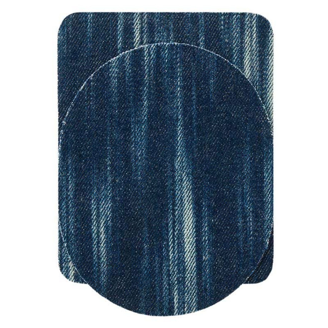 Mono-Quick patch fabric Jeans colour Streifen oval/Rechteck