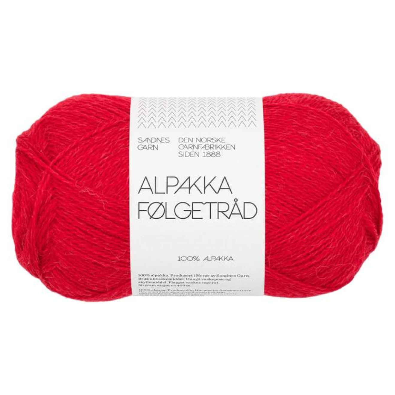 Sandnes Garn Alpakka Folgetrad Farbe 4219 true red