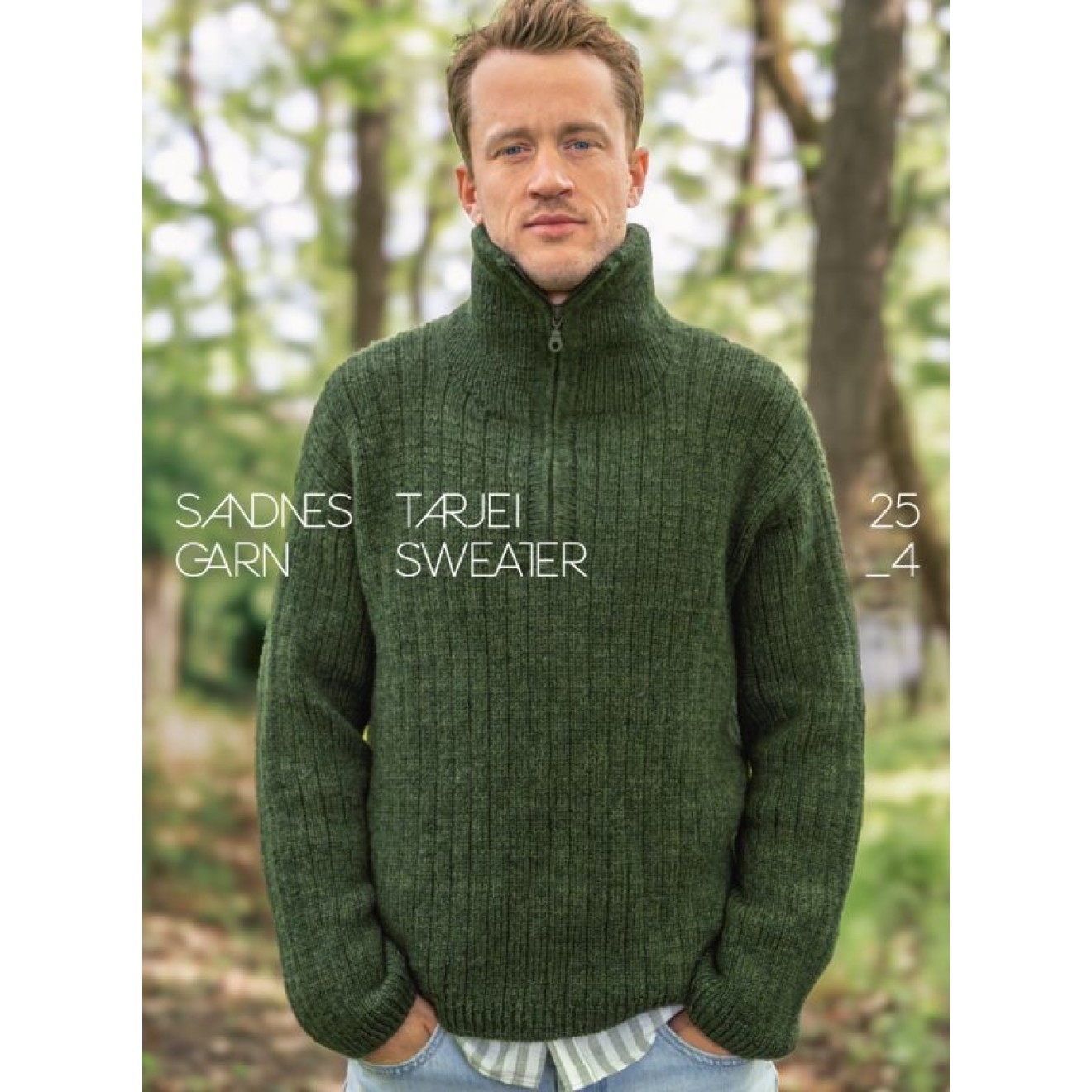 Sandnes Garn pattern booklet 25_4 Tarjei Sweater colour 01992 natural