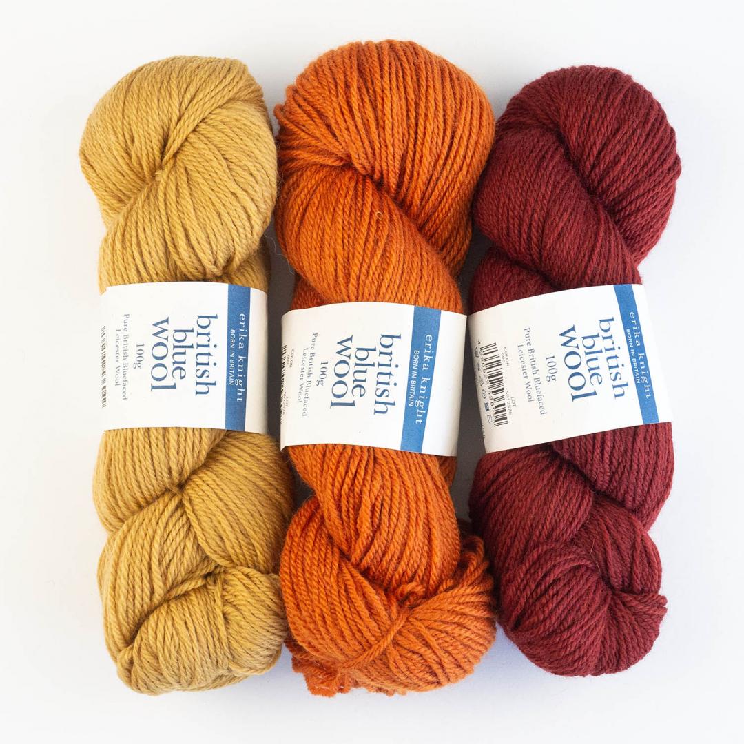 Erika Knight British Blue Wool 100g yarn