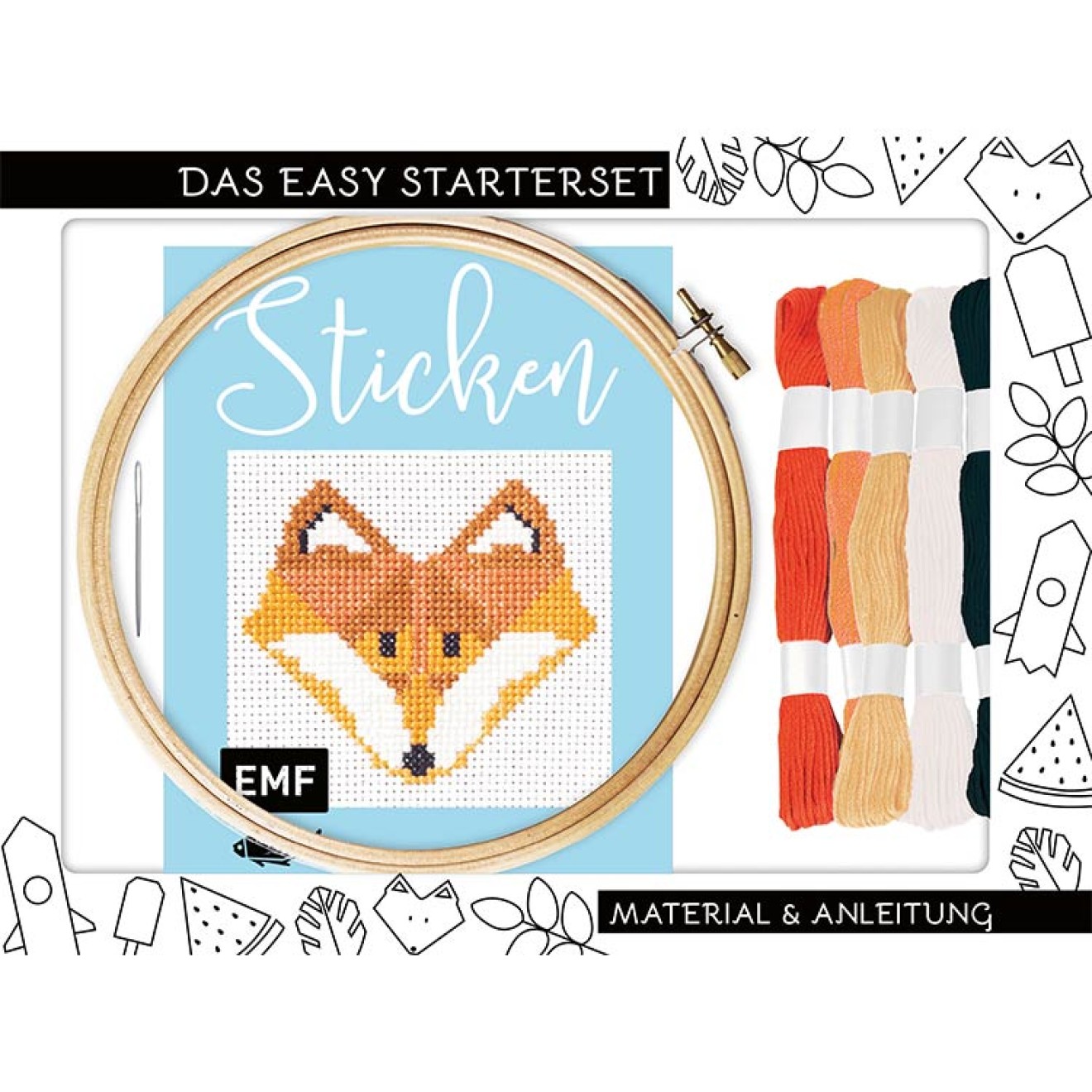 EMF Sticken – das Easy Starterset for dekorative Kreuzstichmotive