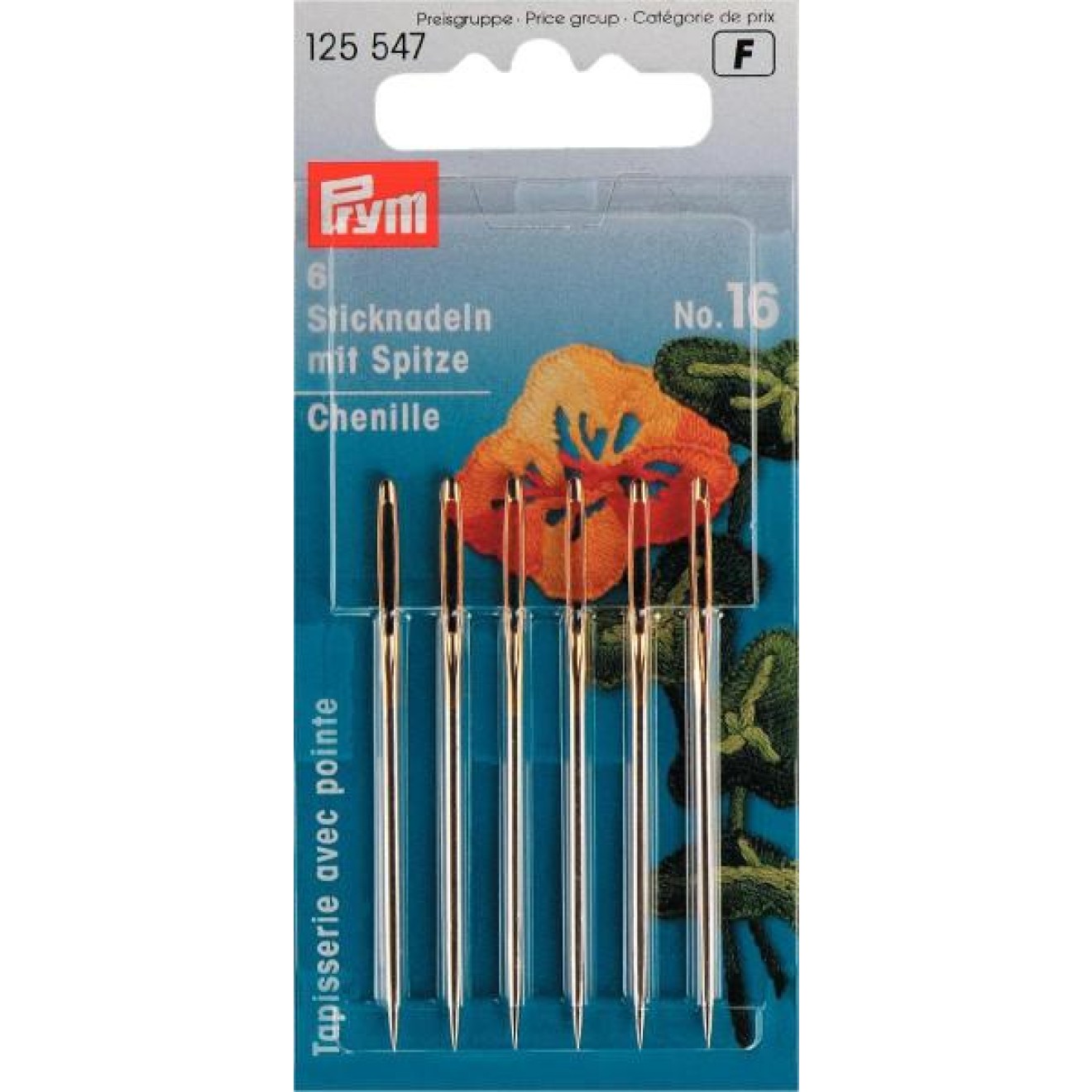 Prym Sticknadeln mit Spitze 1,60x55 mm