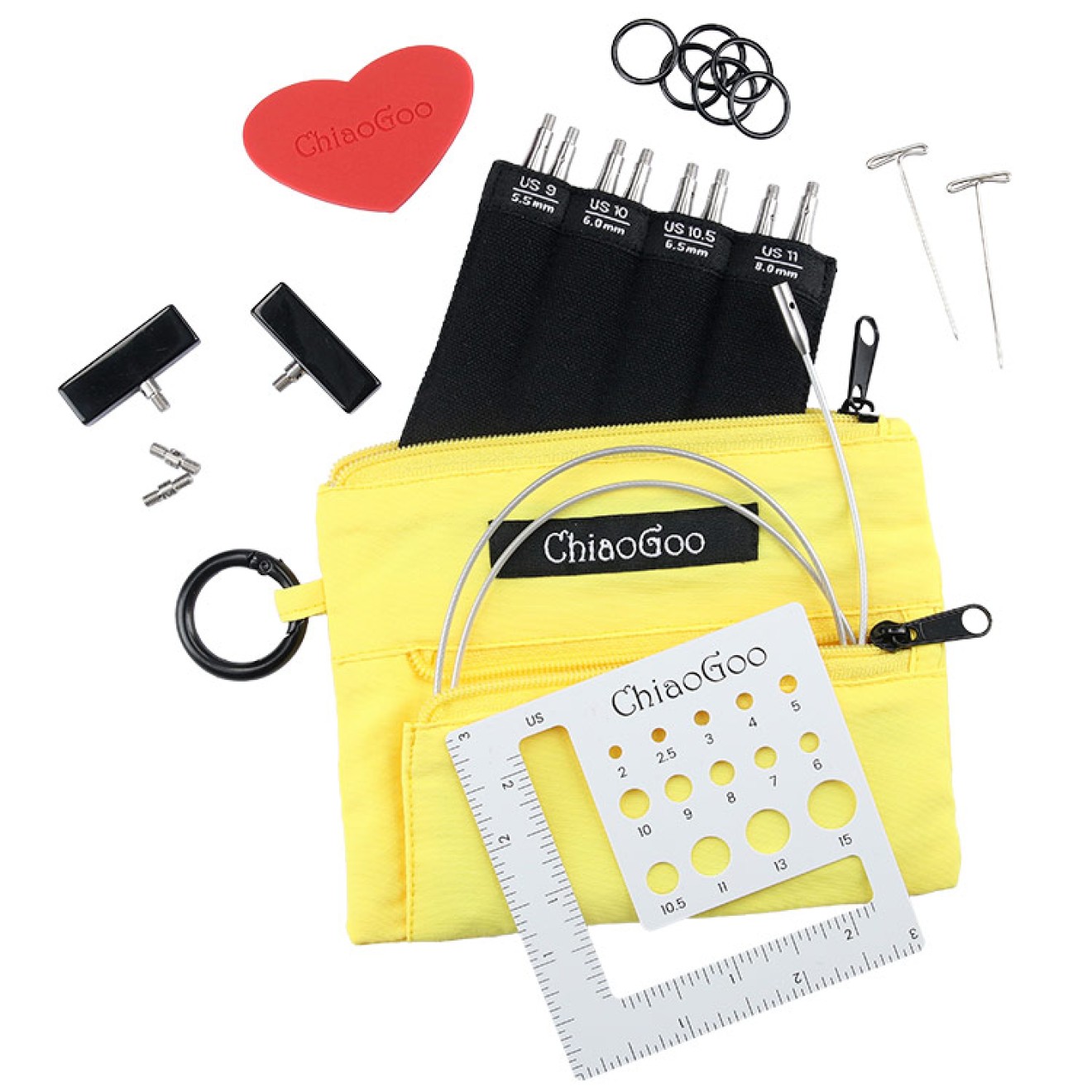 ChiaoGoo TWIST Shorties Set 5,5 - 8 mm / 8 cm