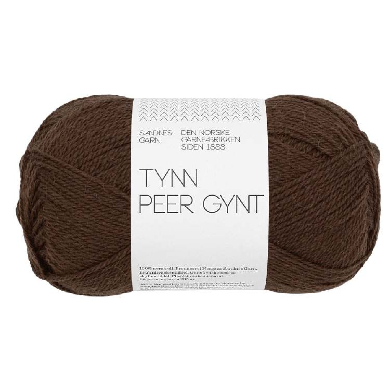 Sandnes Garn Tynn Peer Gynt colour 3082 dark brown